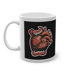 Heart Black | Keramička šalica