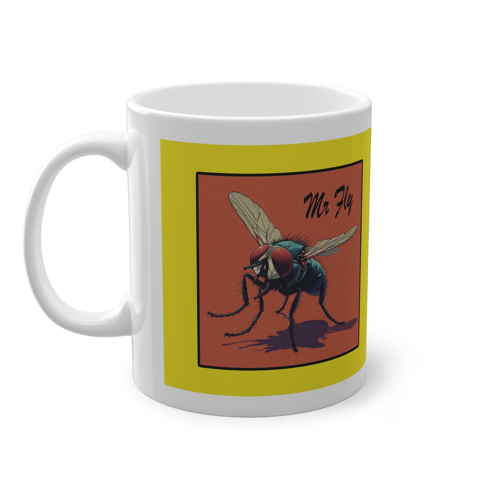 Mr Fly 4 Yellow | Keramička šalica