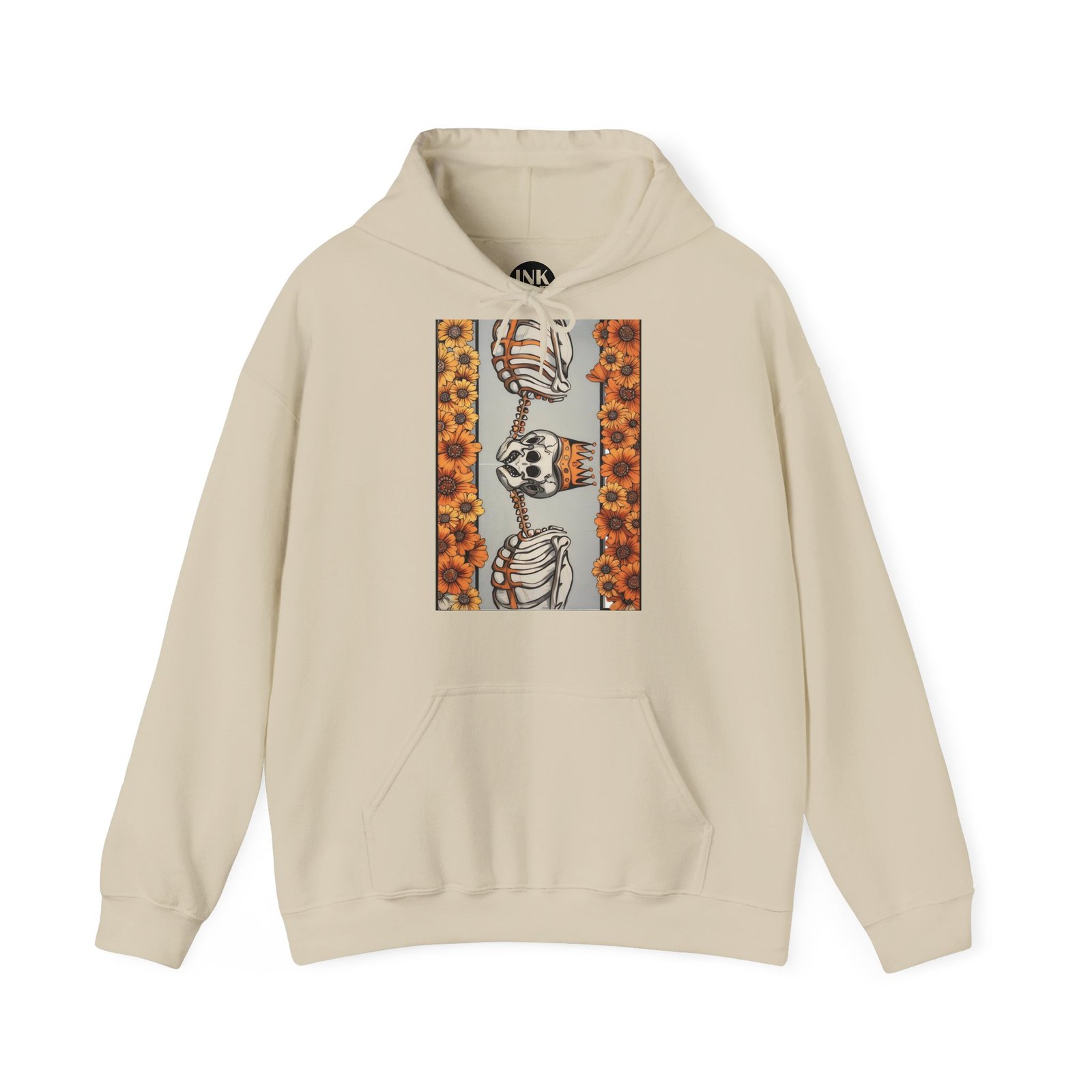 Crowned skeleton | Majica s kapuljačom - Slika 6