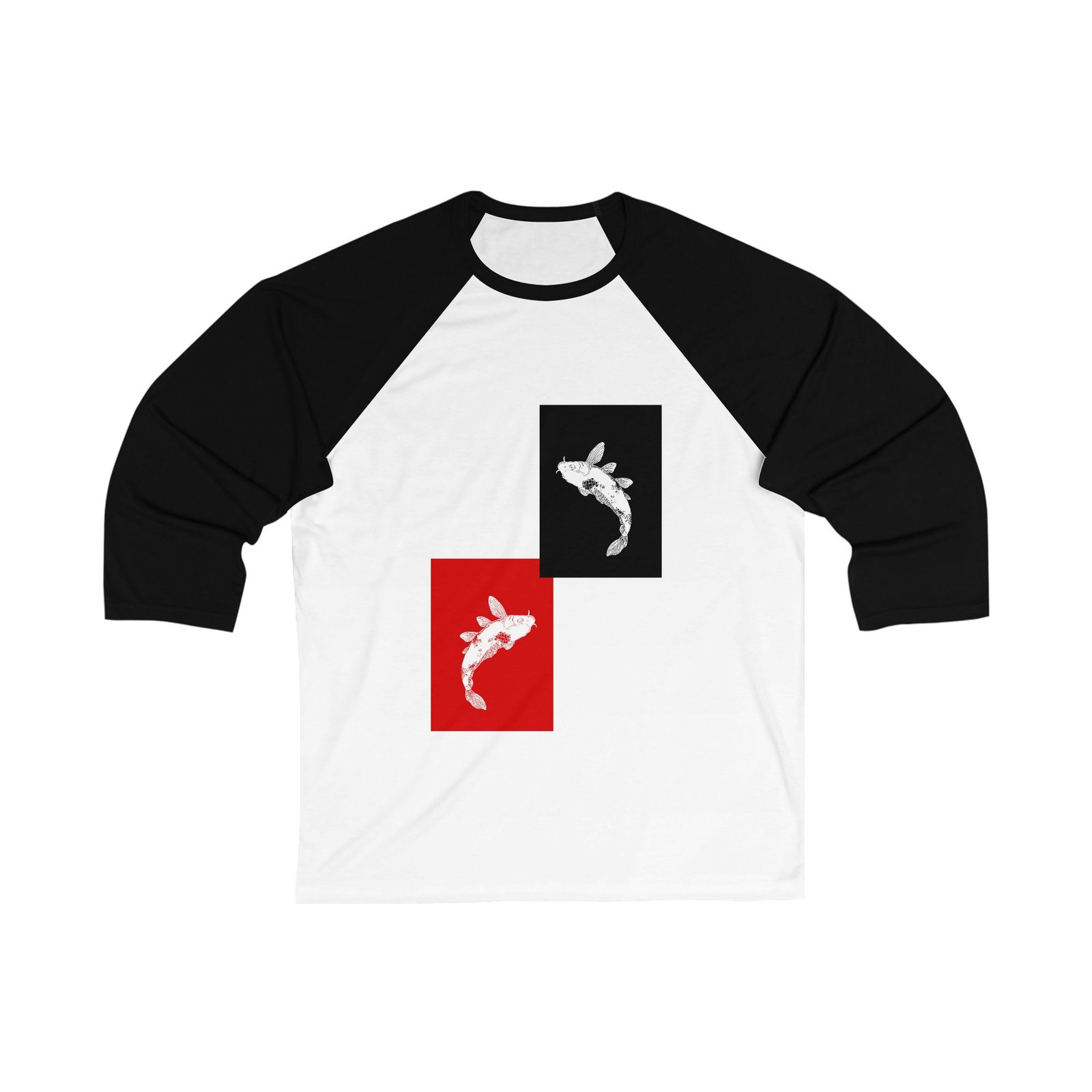 Koi | Unisex baseball majica s 3/4 rukavima
